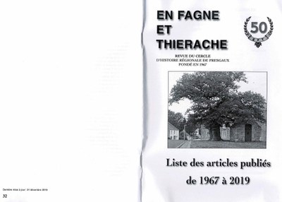 Listes des articles publiés de 1967 à 2019
