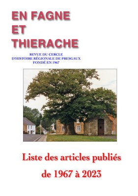 Liste de articles publiés de 1967 à 2023
