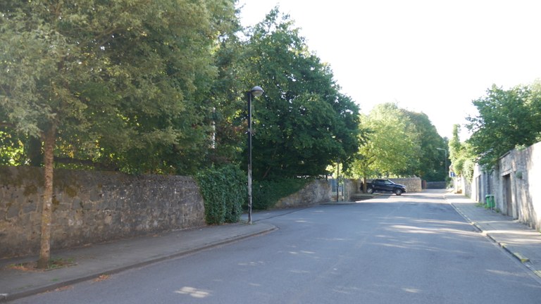 Mur de jardin clos