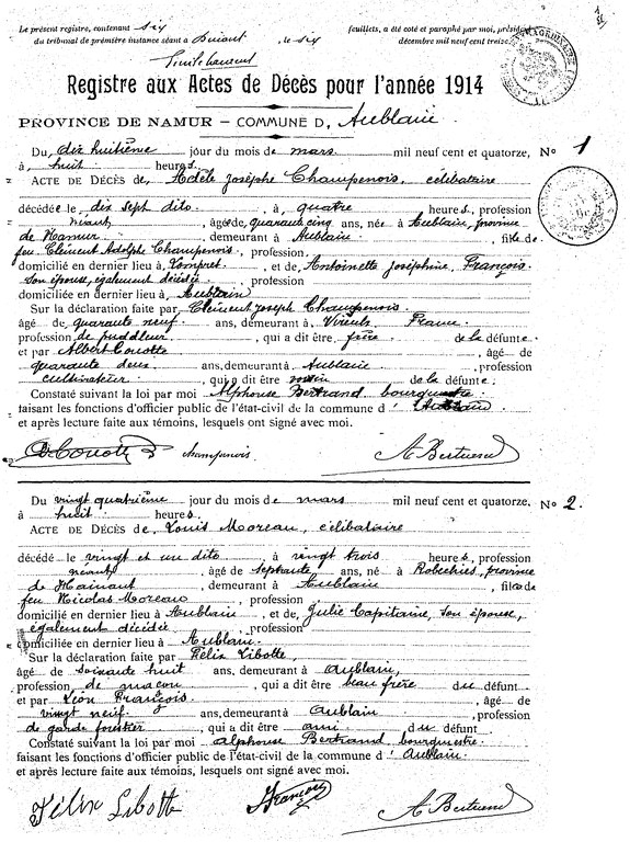 Actes 1 et 2