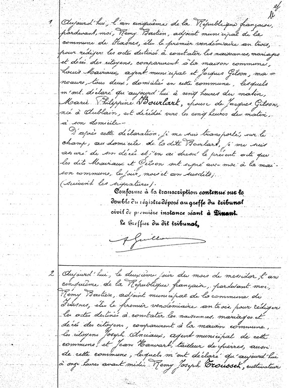 Actes 1 et 2