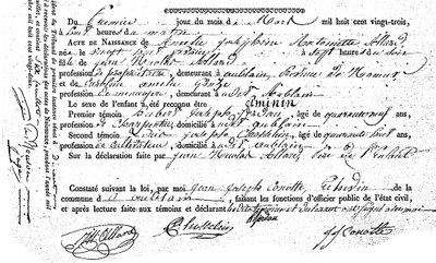 ALLARD Amelie Josephine Antoinette