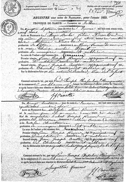 Actes 1 et 2