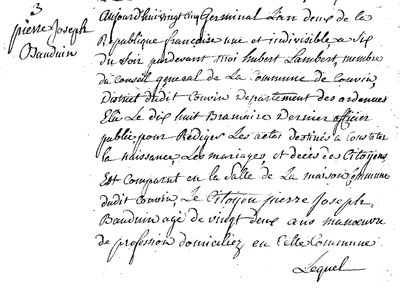 BAUDUIN Pierre Joseph
