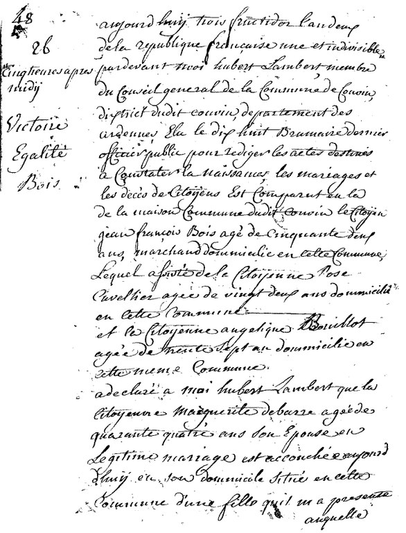 BOIS Victoire Egalite