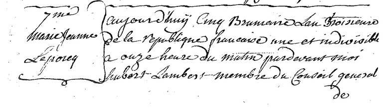 LEPORCQ Marie Jeanne