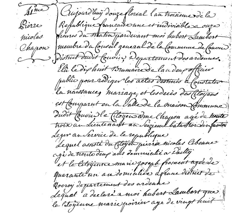 CHAPON Pierre Nicolas