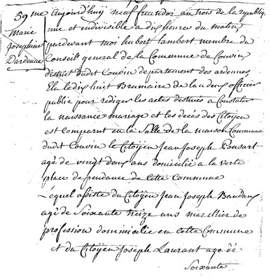 DARDENNE Marie Josephine