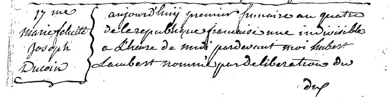DUCOIN Marie Felicite Joseph