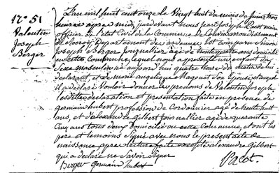 BERGER	Valentin Joseph