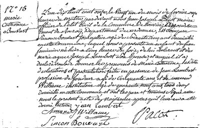 BOUVART Marie Catherine