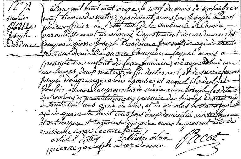 DARDENNE Marie Anne Joseph