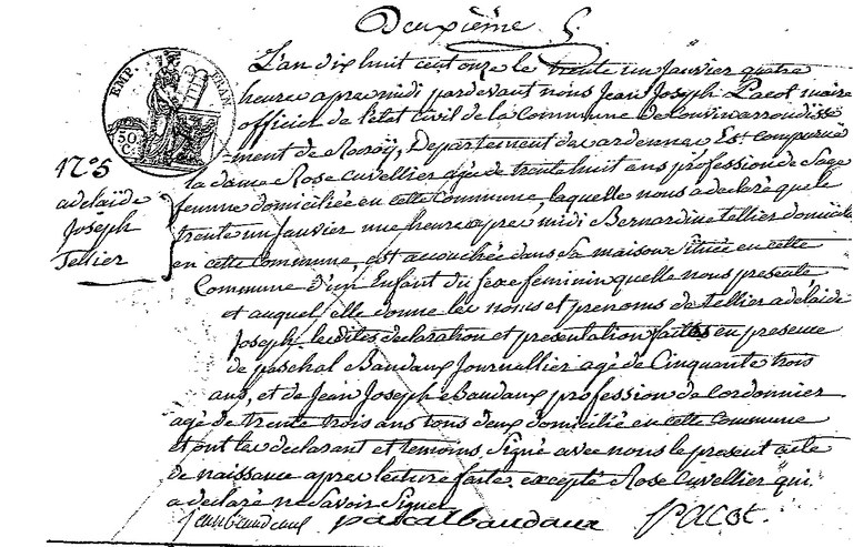 TELLIER Adélaide Joseph