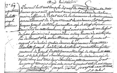 ANTOINE Augustine Elisabeth Joseph