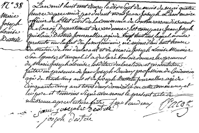 DESTREE Marie Joseph Louise