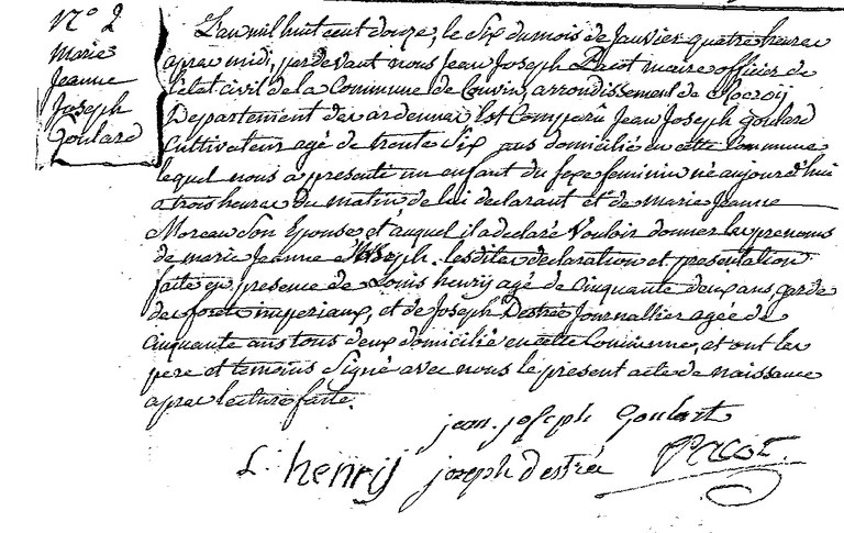 GOULARD Marie Jeanne Joseph