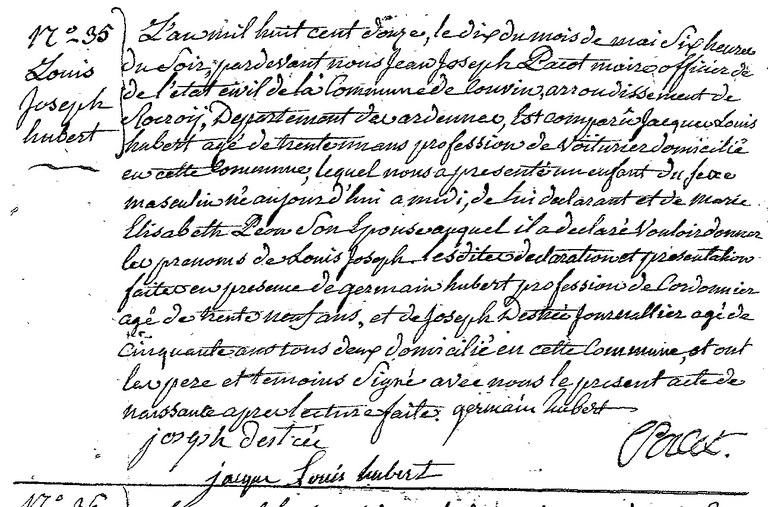 HUBERT Louis Joseph