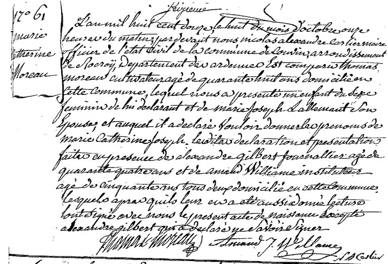 MOREAU Marie Catherine