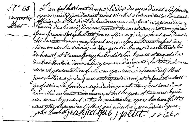 PETIT Auguste