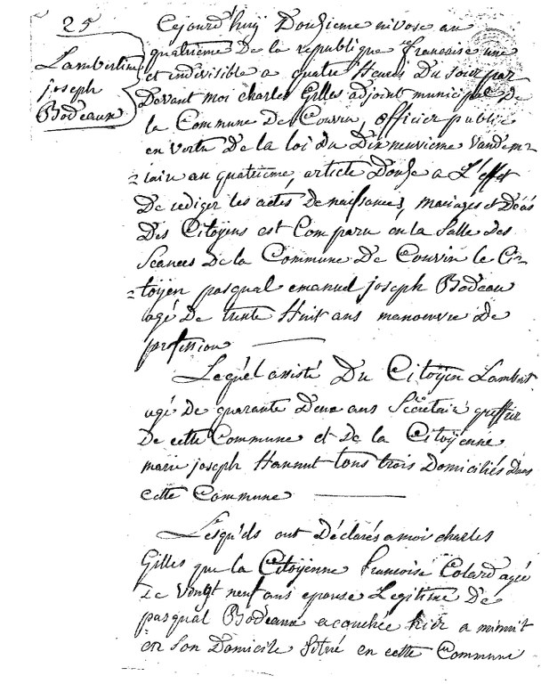 BAUDAUX Lambertine Joseph