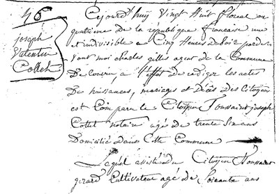COLLET Joseph Valentin