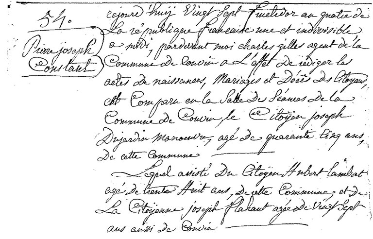 CONSTANT Pierre Joseph
