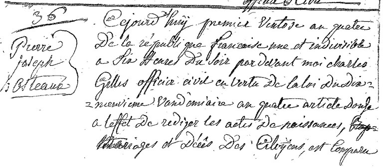 HOSTEAUX Pierre Joseph
