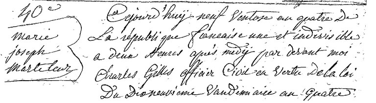 MARTELEUR Marie Joseph