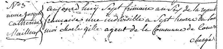 MAILLEUX Anne Joseph Catherine