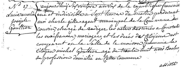 GOUTTIER Lucie Amélie Joseph