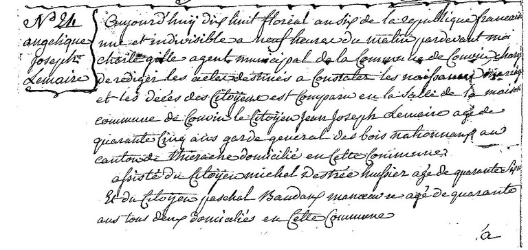 LEMAIRE Angelique Joseph
