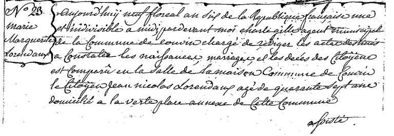LORENDAUX Marie Marguerite