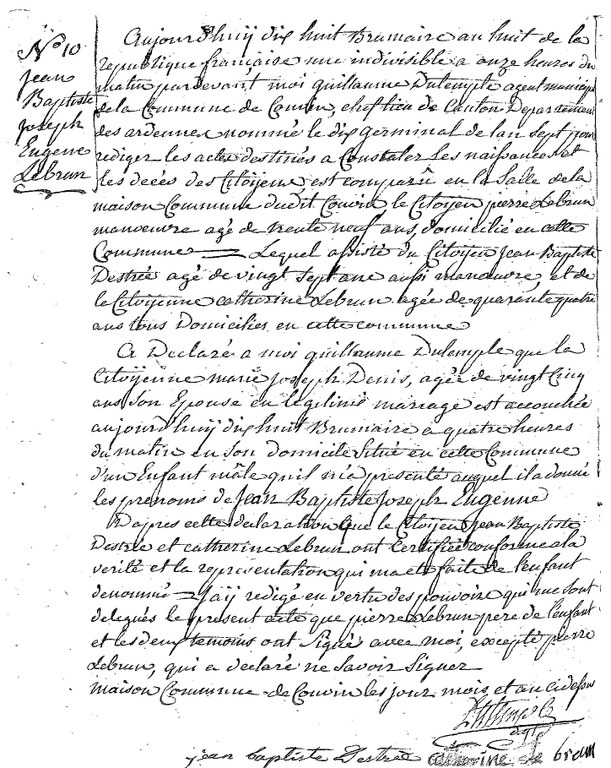 LEBRUN Jean Baptiste Joseph Eugene