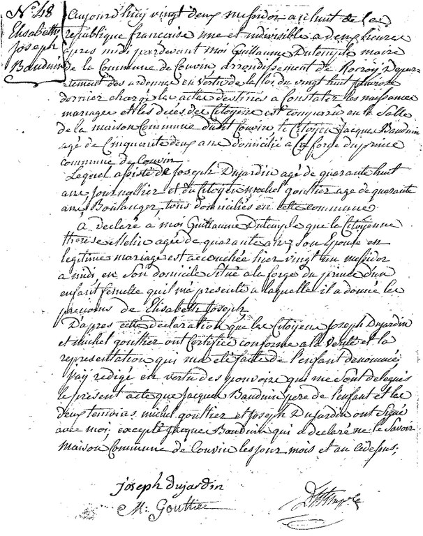 BAUDUIN Elisabeth Joseph