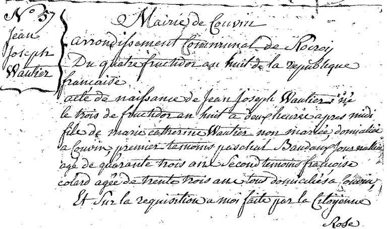 WAUTHIER Jean Joseph