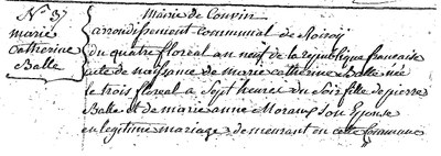 BALLE Marie Catherine