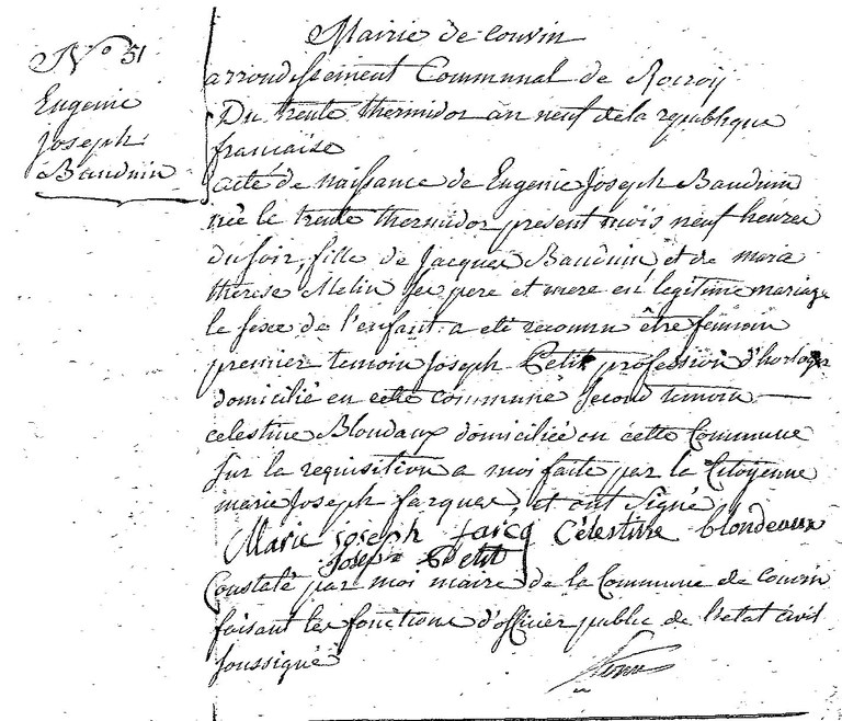 BAUDUIN Eugenie Joseph