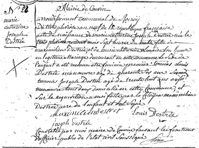 DESTREE Marie Catherine Joseph