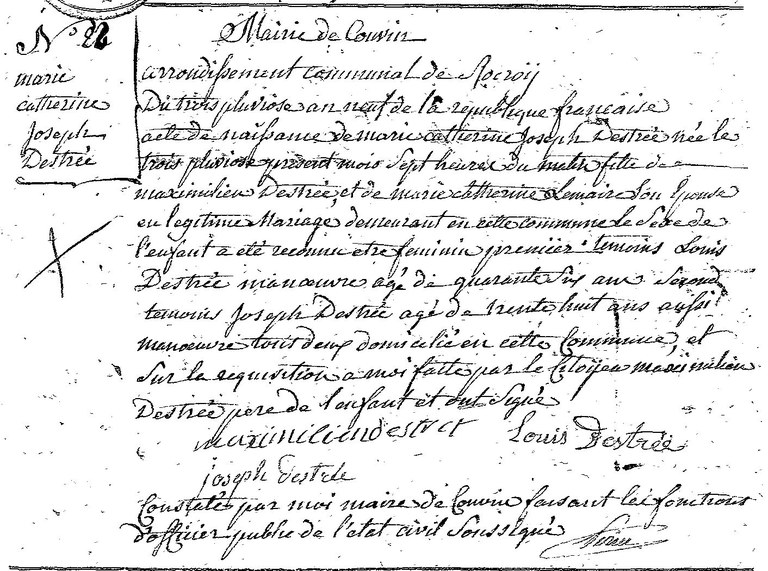DESTREE Marie Catherine Joseph