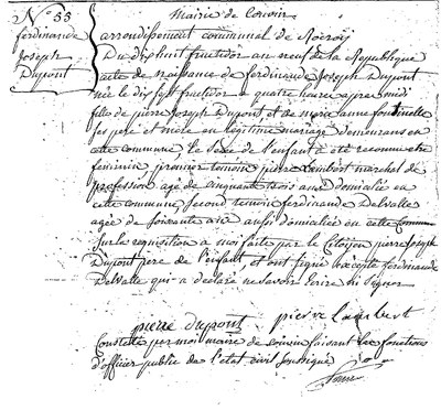DUPONT Ferdinande Joseph