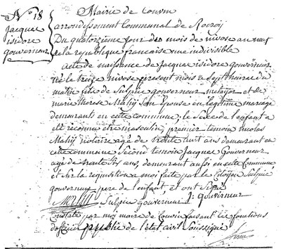 GOUVERNEUR Jacques Isidore