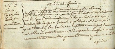 MARTELLEUR Pierre Joseph Hubert