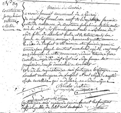 MELIN Constance Joséphine Victoire
