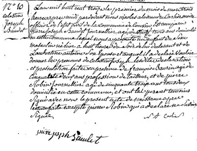 BAUDET Célestin Joseph