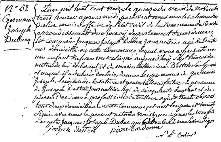 DUBUCQ Germain Joseph