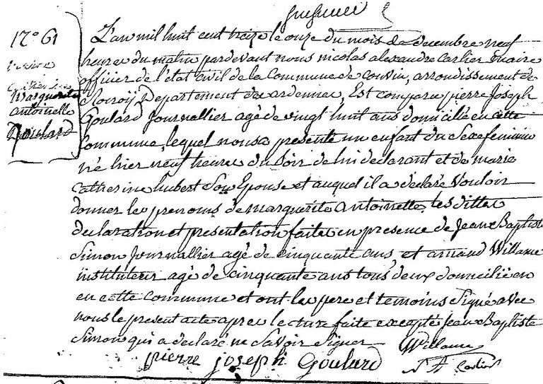 GOULARD Marguerite Antoinette