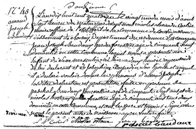 BAUDAUX Amand Joseph