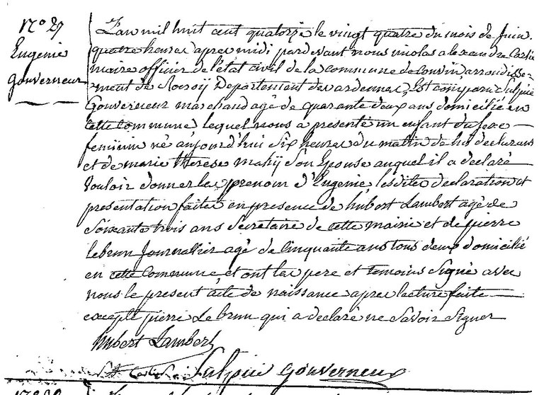 GOUVERNEUR Eugénie