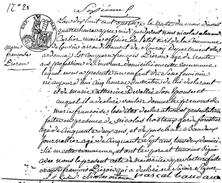 PIERON Marie Françoise
