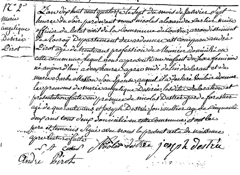 PIROT Marie Angélique Désirée